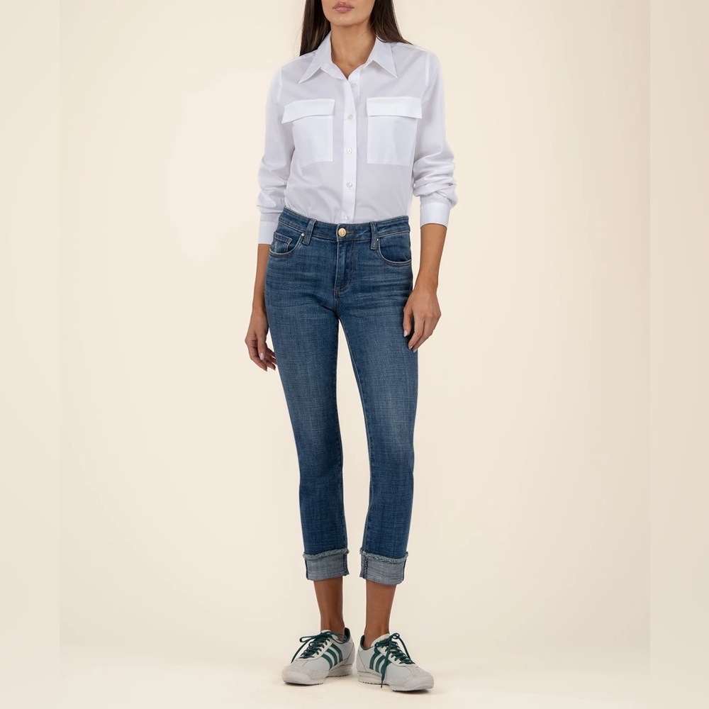 Kut fromโ the Kloth Blue Ankle Jeans. Women size 4